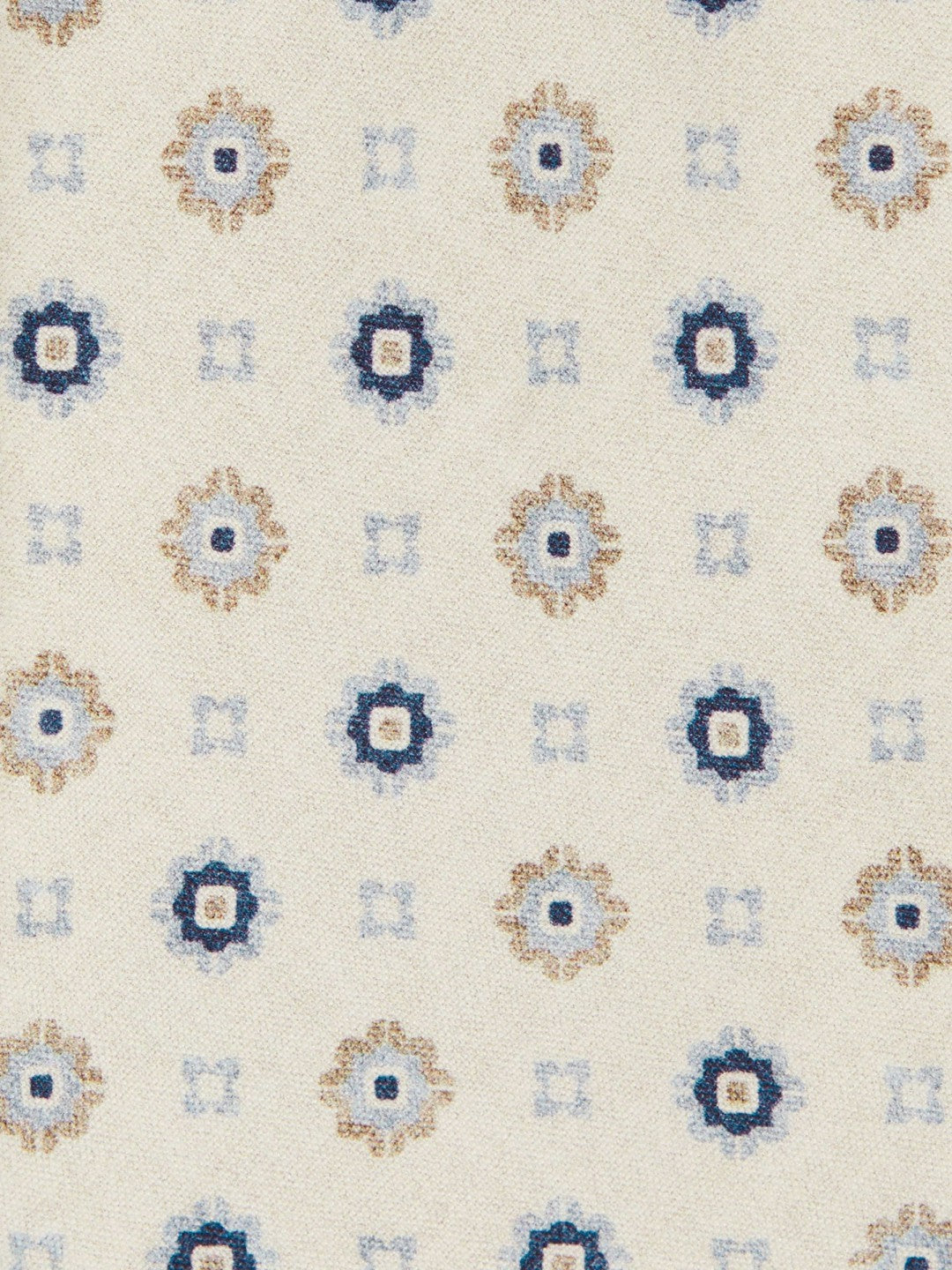 Silk Floral-Medallion Tie in Ivory Men | Reiss