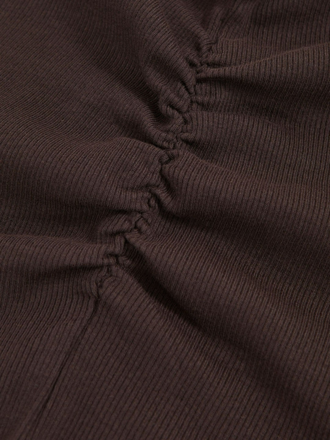 4-9 yrs Cotton Ruched Long-Sleeve T-Shirt with Stretch in Chocolate Children & Baby | Reiss