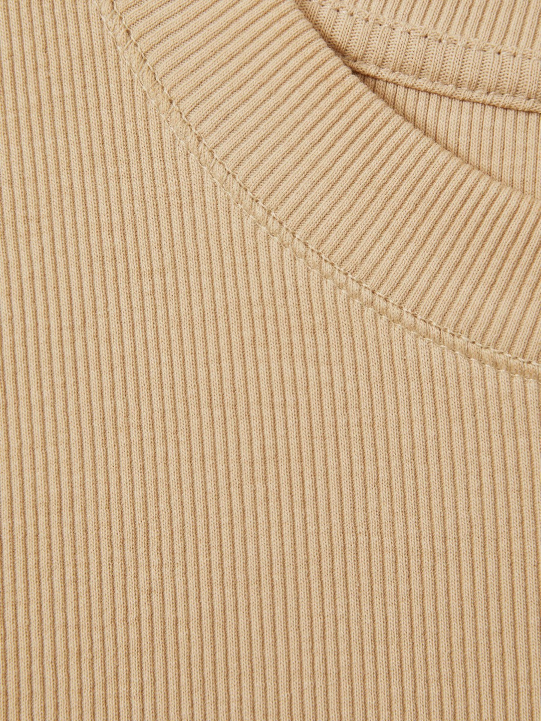 Fine-Rib Ruched Vest Top in Camel Women | Reiss