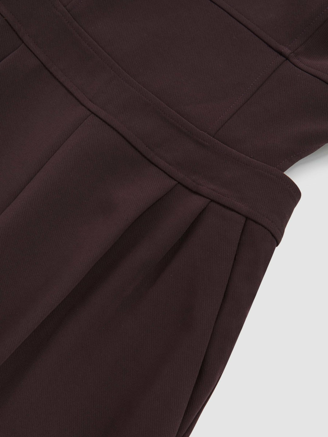 Wide-Leg Cut-Out Jumpsuit in Burgundy Women | Reiss