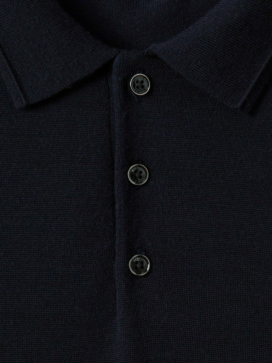 Merino Wool Polo Shirt in Navy Men | Reiss