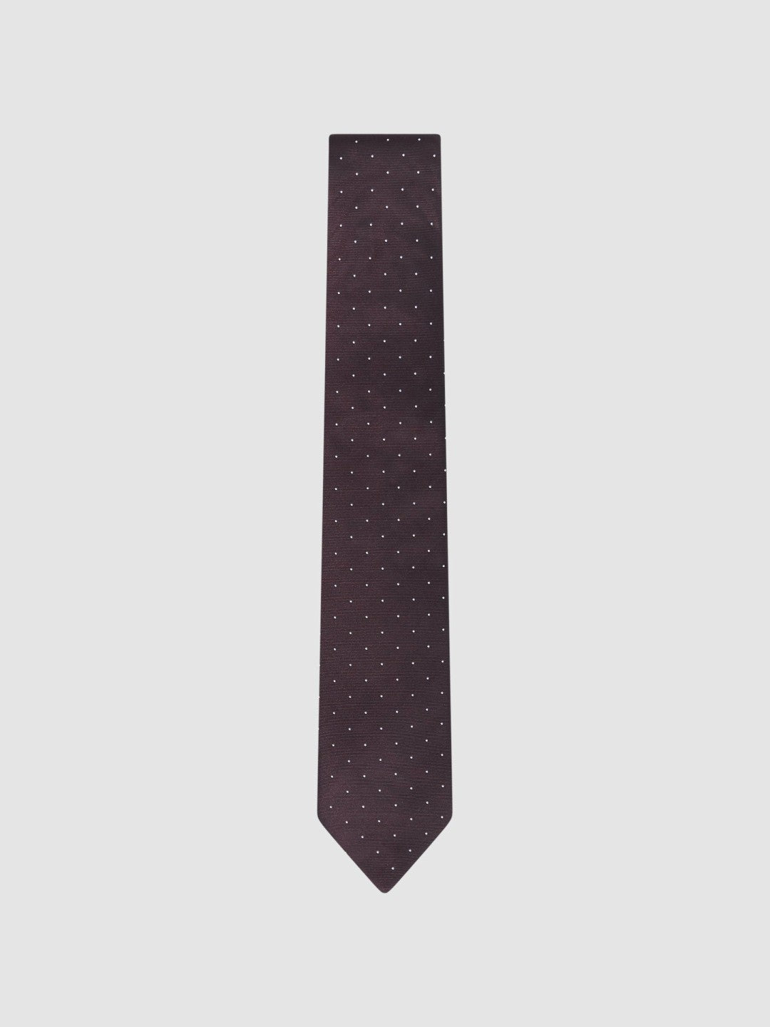 Polka Dot Silk Tie in Burgundy Men | Reiss