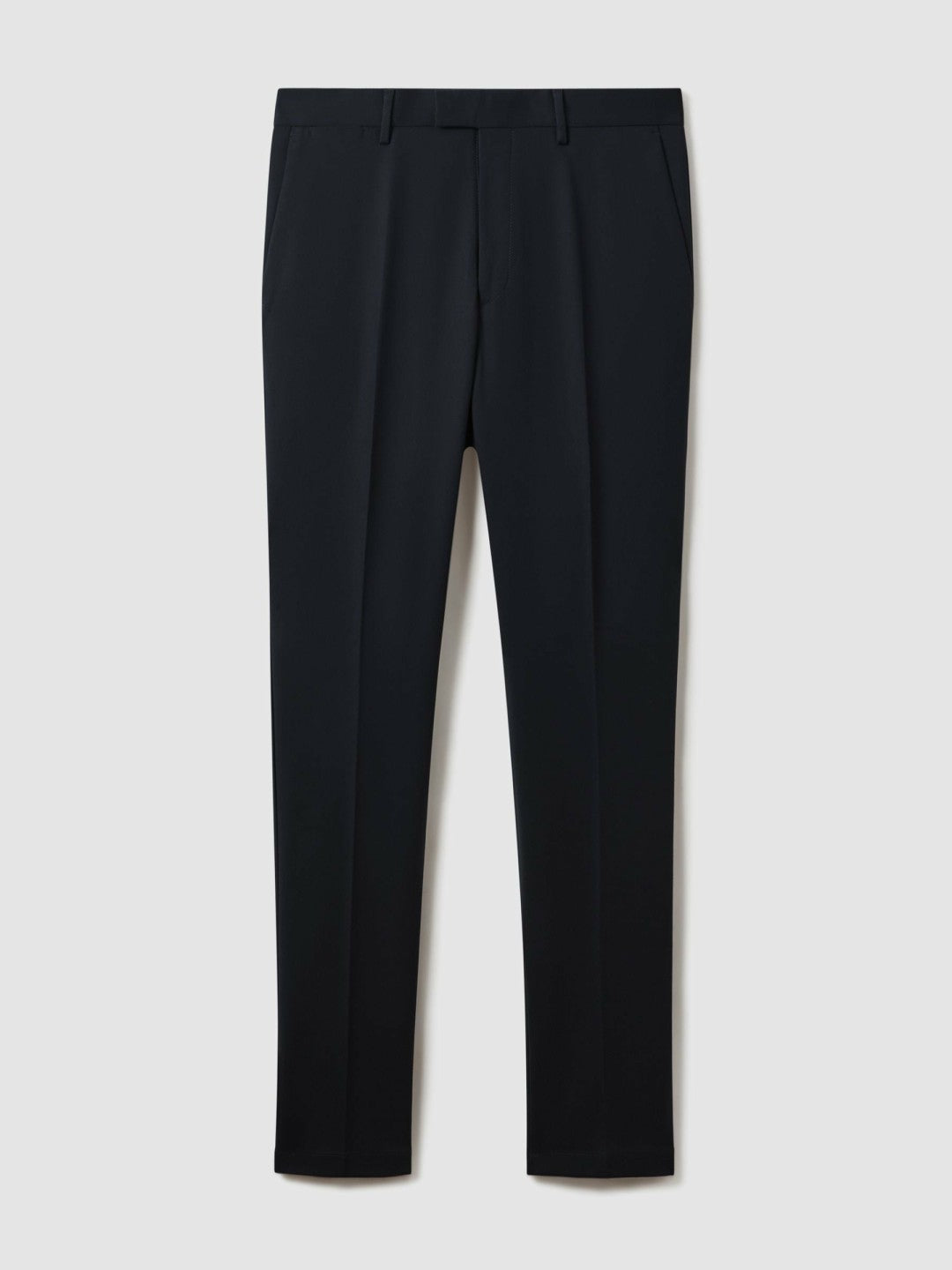 Slim Fit Cotton Blend Chinos in Navy Men | Reiss