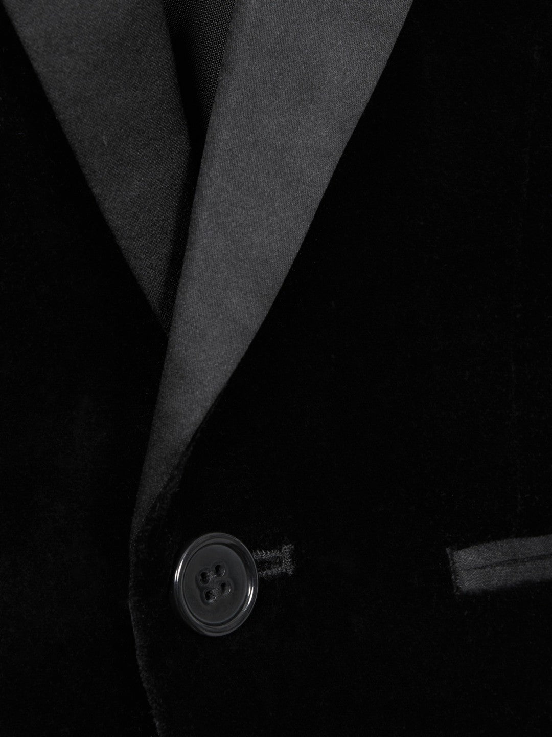9-14 yrs Single Breasted Velvet Blazer in Black Children & Baby | Reiss