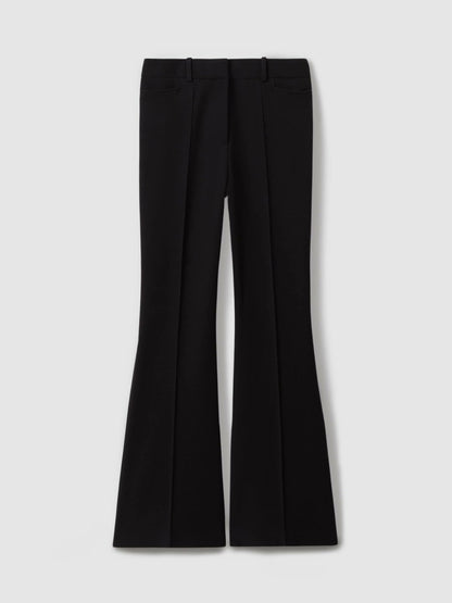 Petite Flared Suit Trousers in Black Women | Reiss