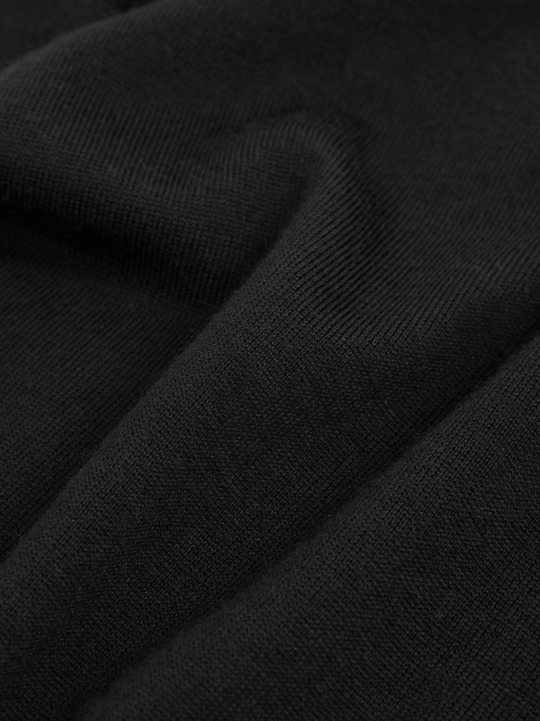 Slim Fit Merino Wool Roll Neck Jumper in Black Men | Reiss