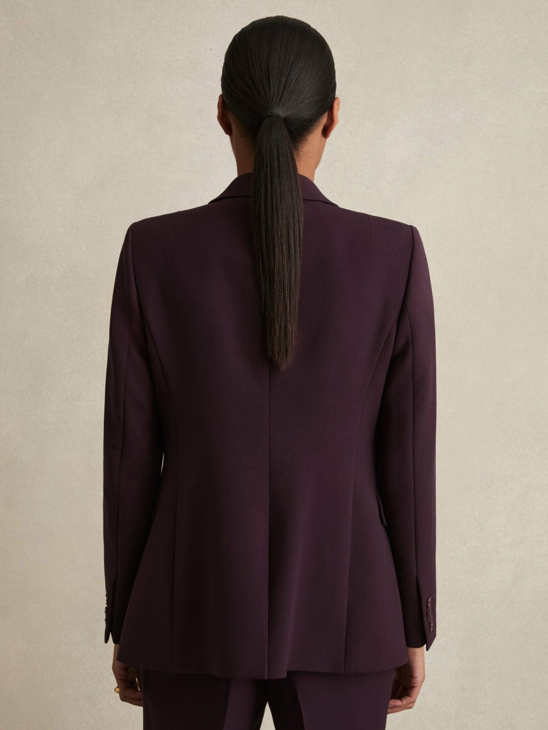 Tailored Single Breasted Suit Blazer in Berry Women | Reiss