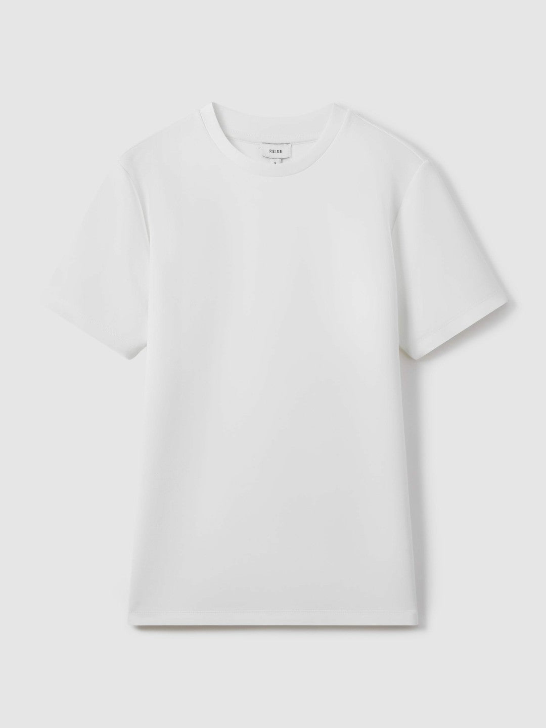 Interlock Jersey Crew Neck T-Shirt in White Men | Reiss