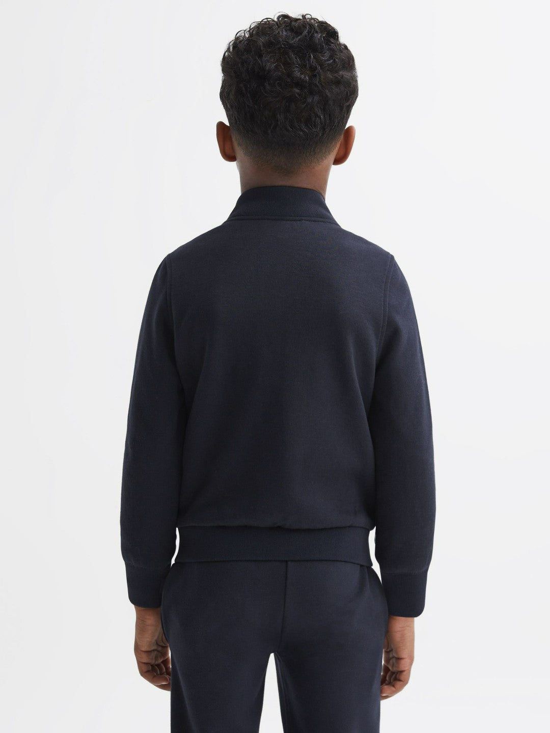3-9 yrs Funnel Neck Quilted Hybrid Jacket in Navy Children & Baby | Reiss