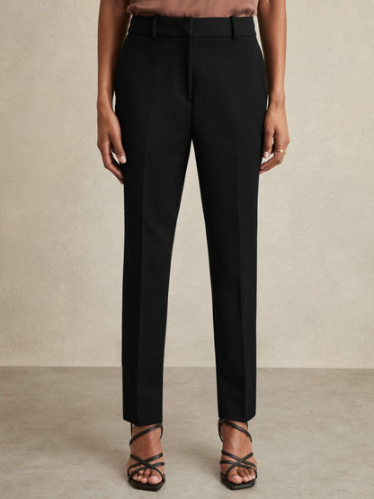 Slim Fit Suit Trousers in Black Women | Reiss