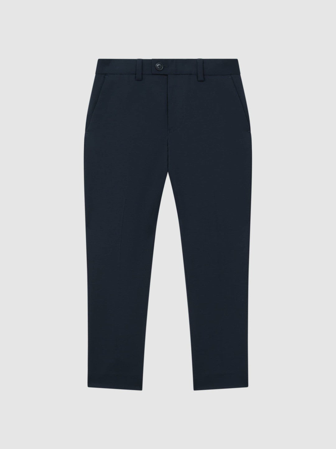 3-9 yrs Wool Blend Adjustable Trousers in Navy Children & Baby | Reiss