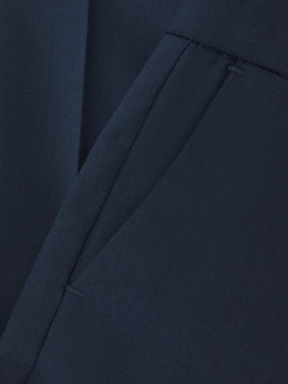3-9 yrs Wool Blend Adjustable Trousers in Navy Children & Baby | Reiss