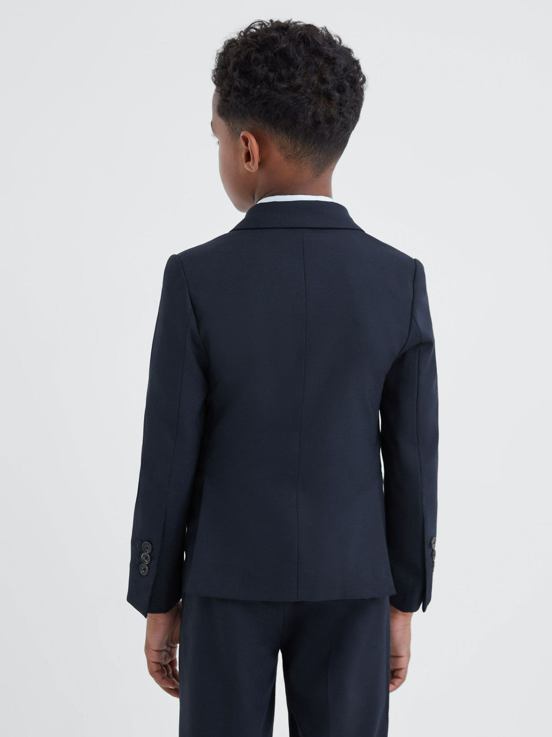 9-14 yrs Wool Blend Single Breasted Blazer in Navy Children & Baby | Reiss