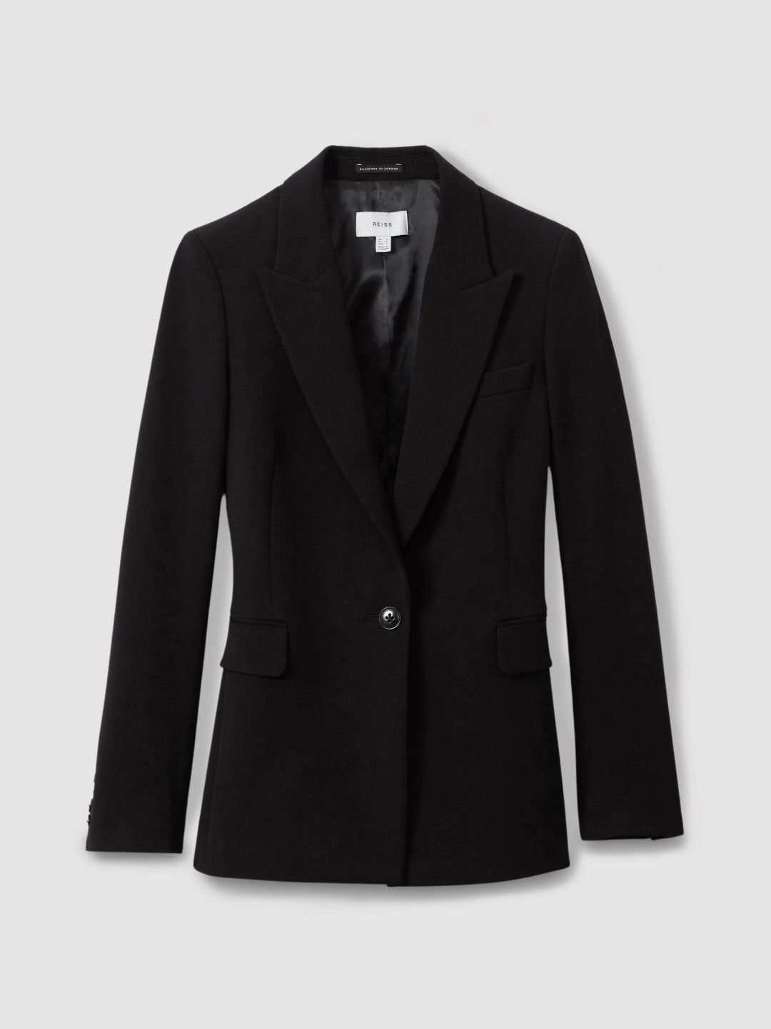 Petite Tailored Single Breasted Suit Blazer in Black Women | Reiss