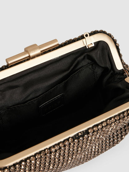 Embellished Clutch Bag in Gold Women | Reiss