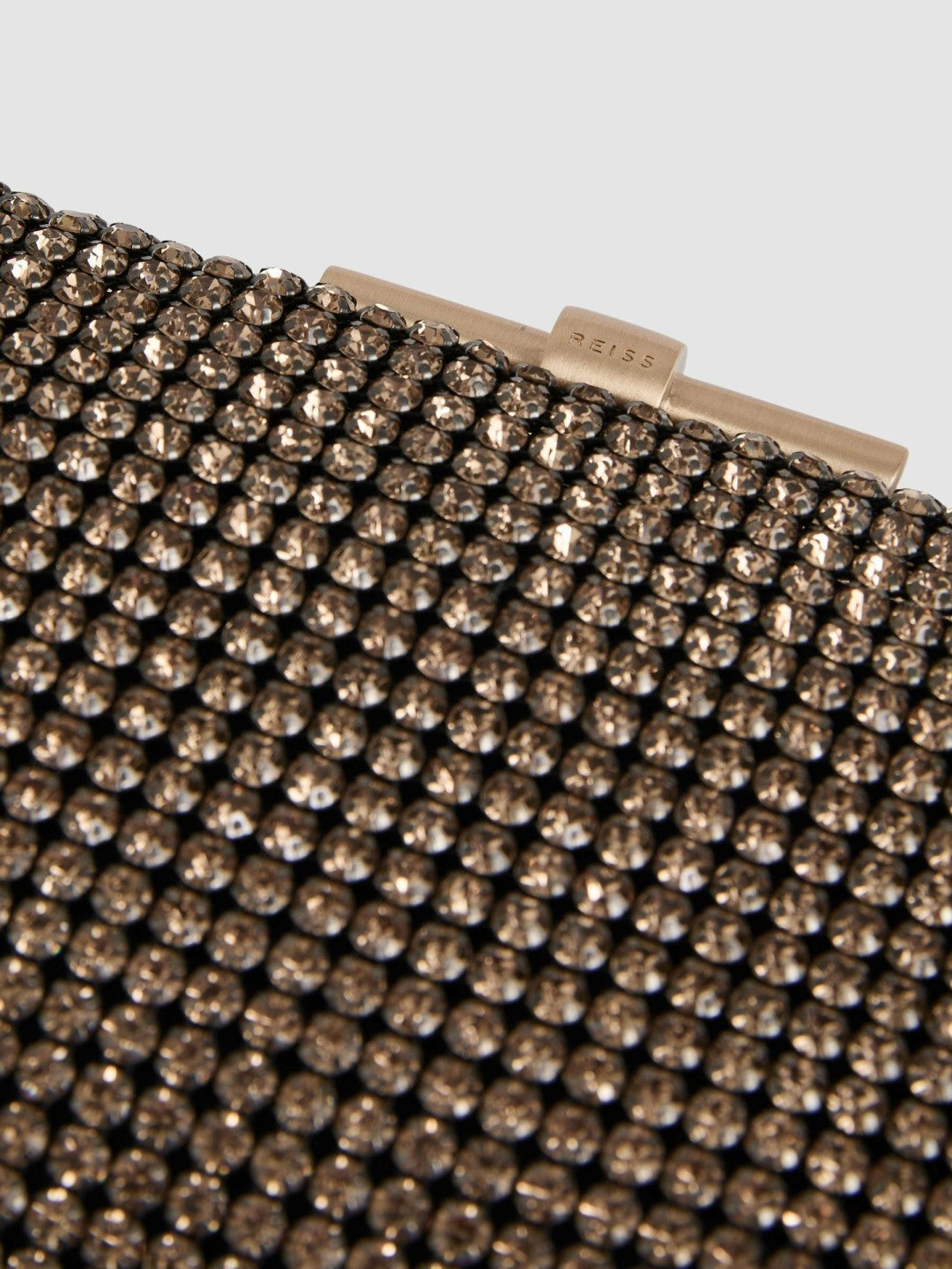 Embellished Clutch Bag in Gold Women | Reiss