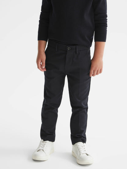 9-14 yrs Slim Fit Chinos in Navy Children & Baby | Reiss