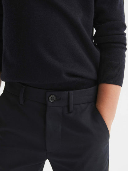9-14 yrs Slim Fit Chinos in Navy Children & Baby | Reiss