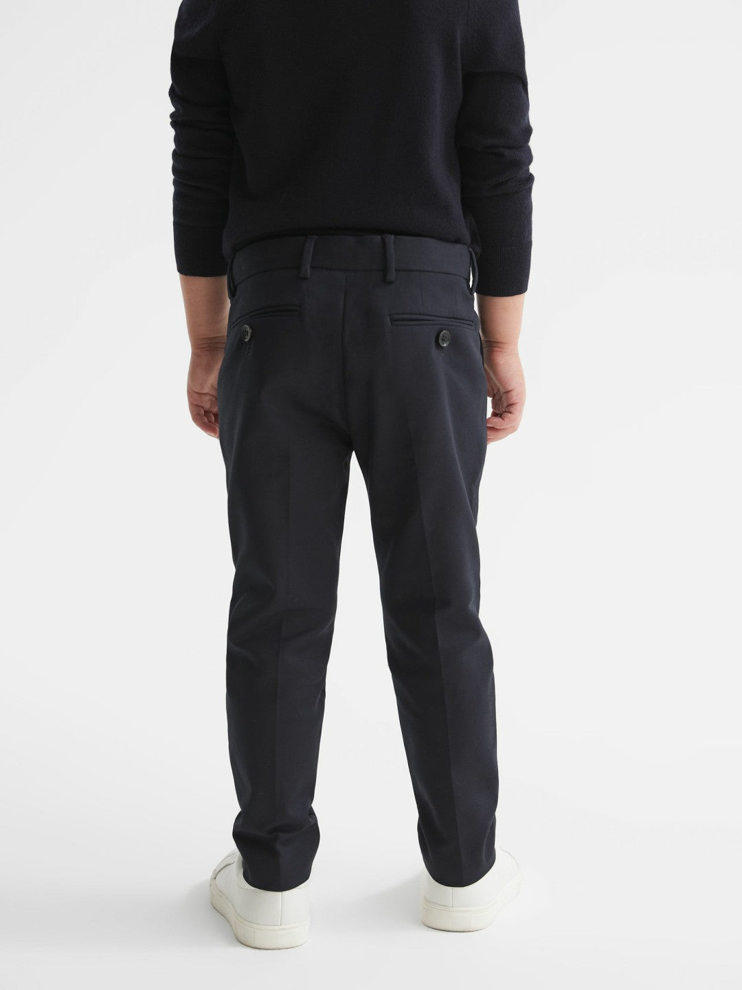 9-14 yrs Slim Fit Chinos in Navy Children & Baby | Reiss