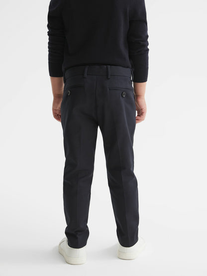 9-14 yrs Slim Fit Chinos in Navy Children & Baby | Reiss