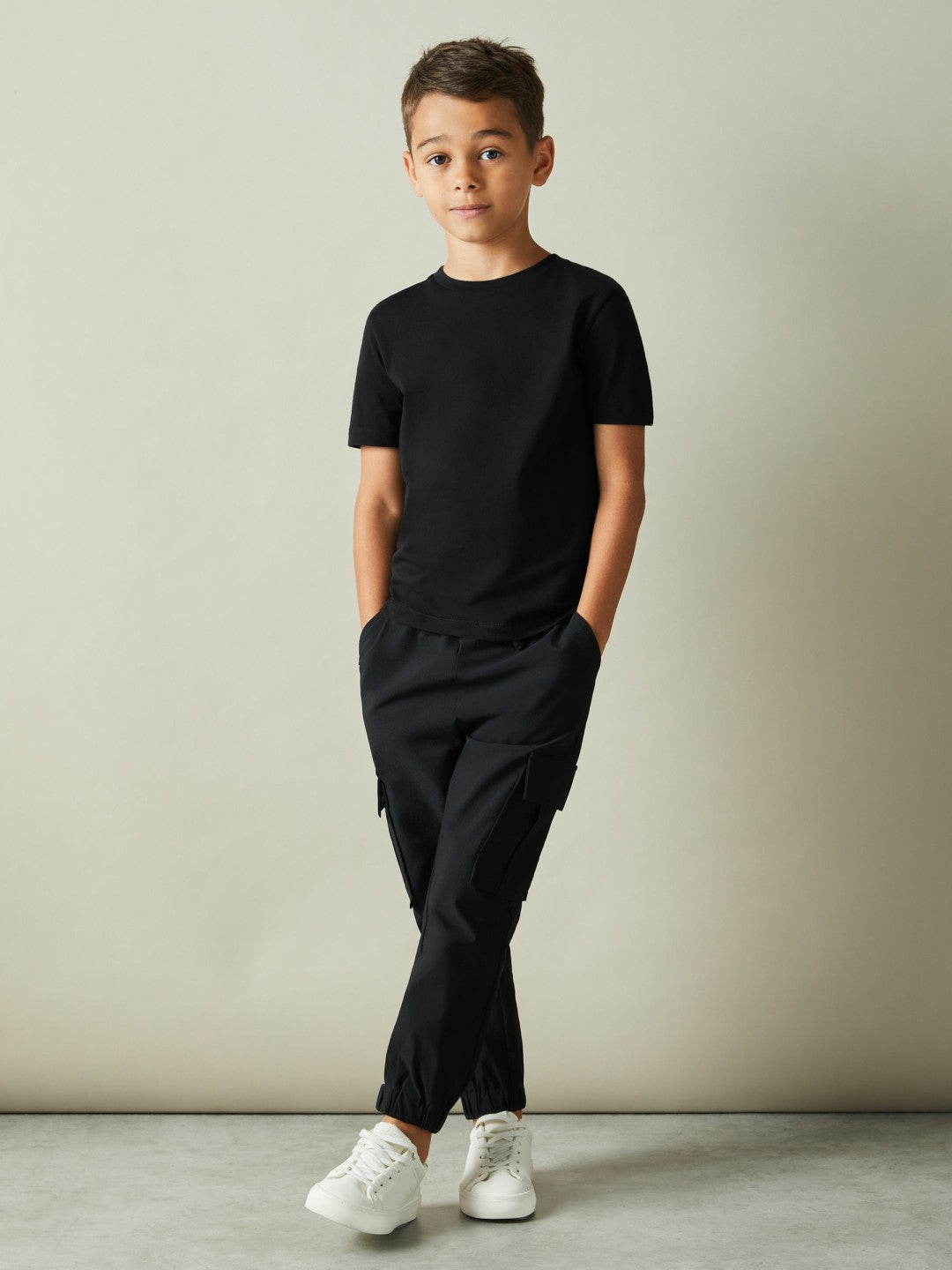 9-13 yrs Crew Neck T-Shirt in Black Children & Baby | Reiss
