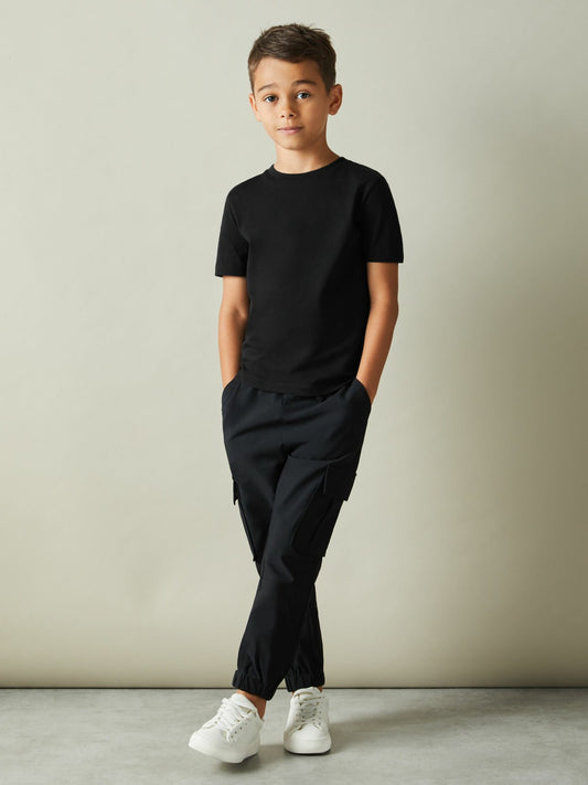 9-13 yrs Crew Neck T-Shirt in Black Children & Baby | Reiss