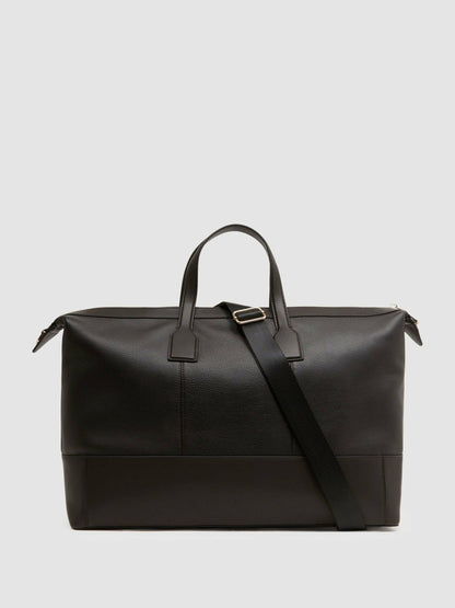 Leather Holdall in Chocolate Men | Reiss
