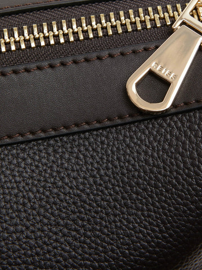 Leather Holdall in Chocolate Men | Reiss
