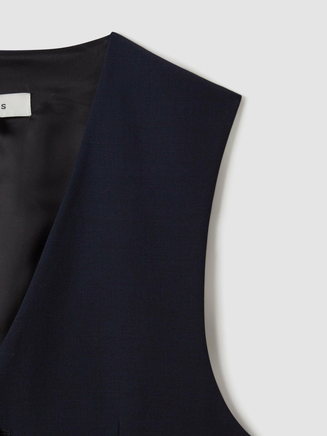 Modern Fit Wool Blend Waistcoat in Navy Men | Reiss