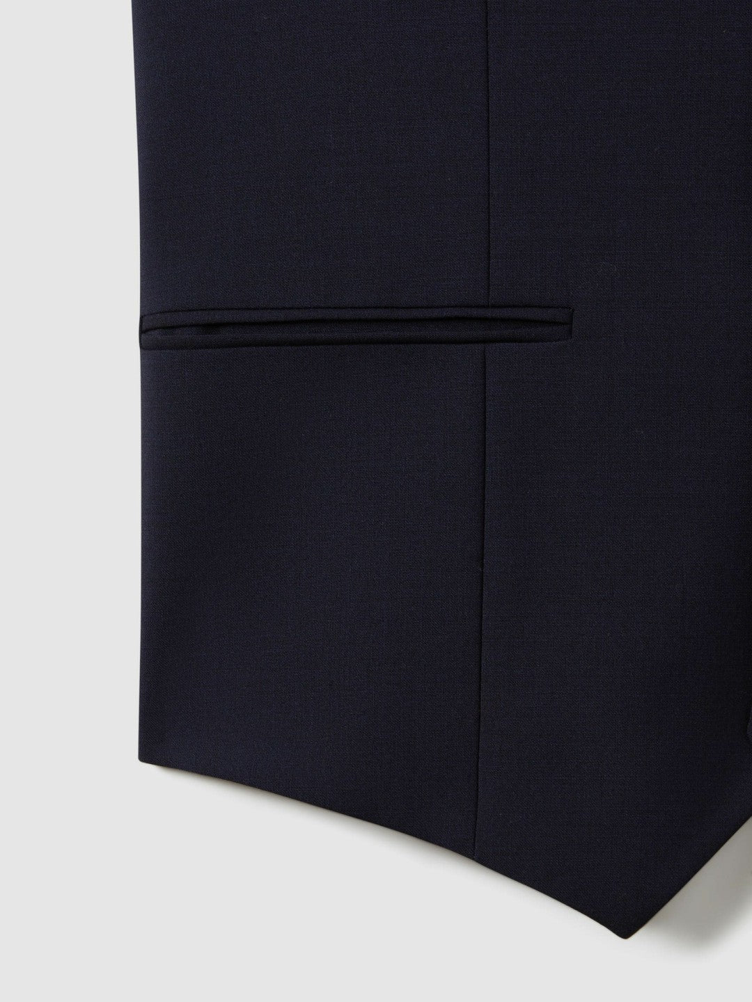 Modern Fit Wool Blend Waistcoat in Navy Men | Reiss