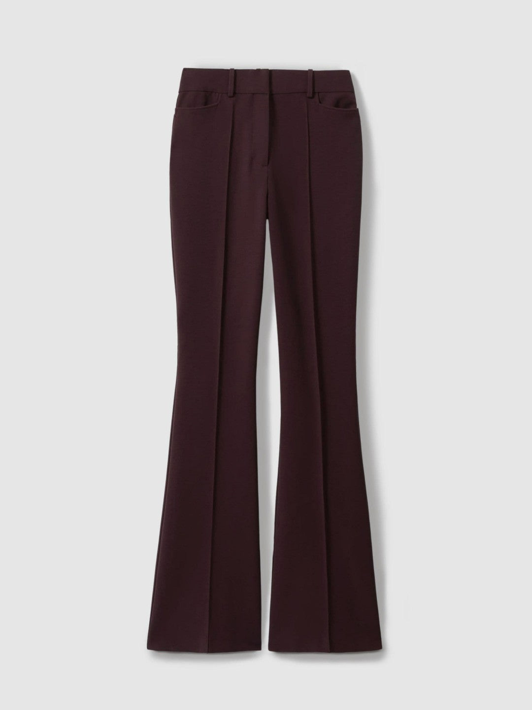 Flared Suit Trousers in Berry Women | Reiss