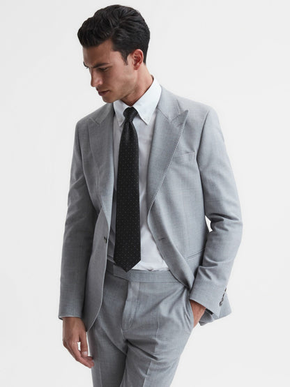 Polka Dot Silk Tie in Black Men | Reiss