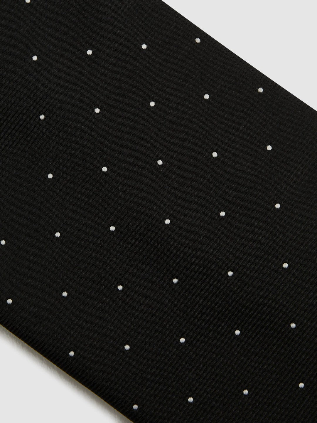 Polka Dot Silk Tie in Black Men | Reiss