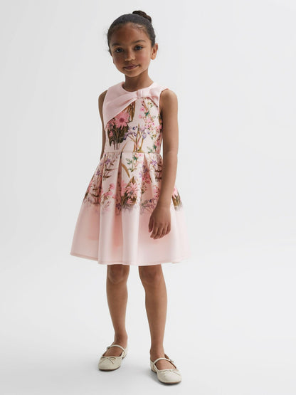 Senior Scuba Floral Printed Dress in Multi Children & Baby | Reiss