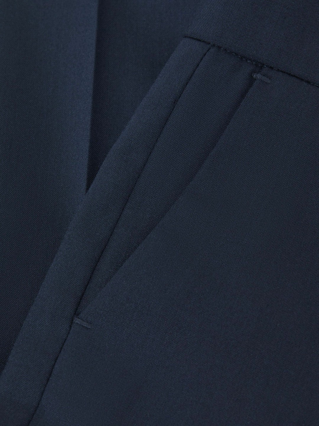 9-14 yrs Wool Blend Adjustable Trousers in Navy Children & Baby | Reiss