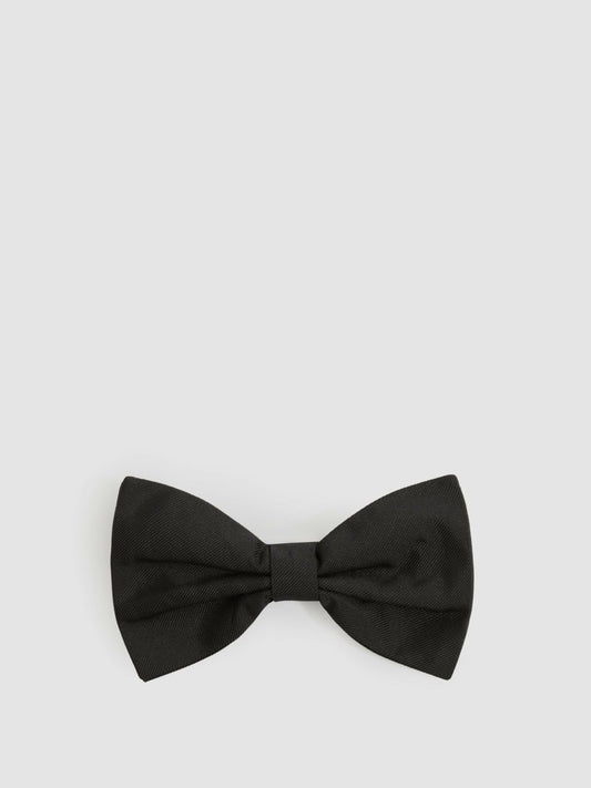 Grosgrain Silk Bow Tie in Black Men | Reiss