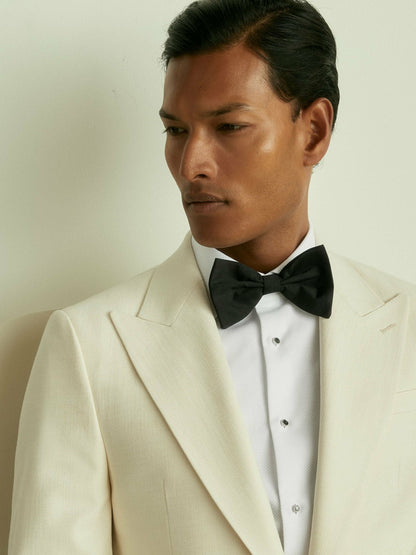 Grosgrain Silk Bow Tie in Black Men | Reiss