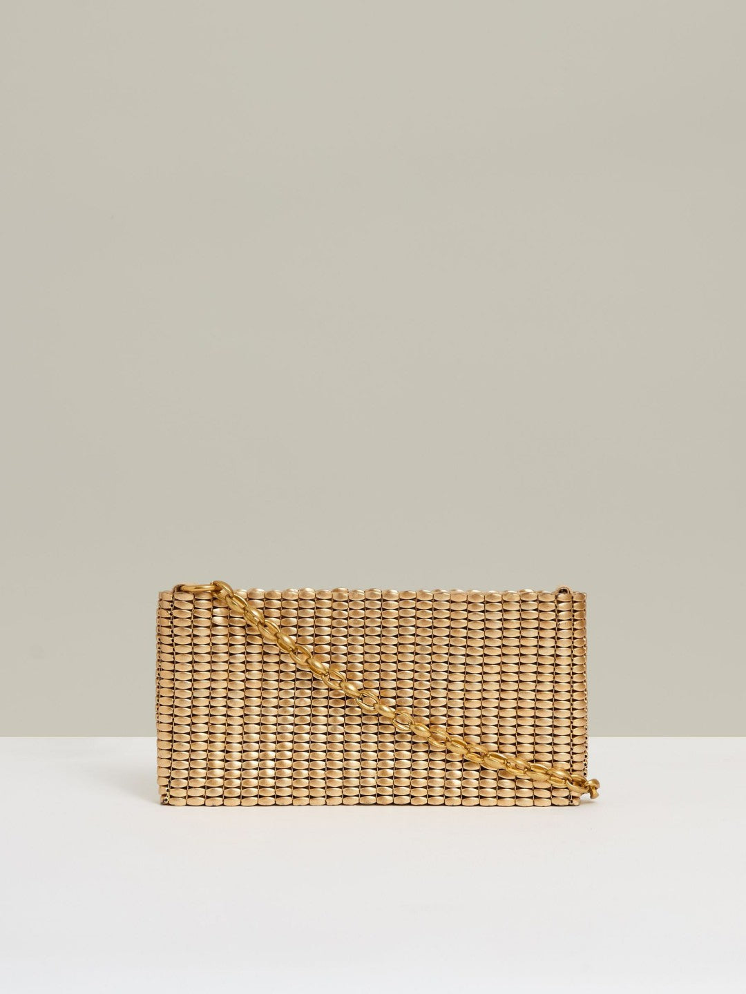 Beaded Removable Strap Shoulder Bag in Gold Women | Reiss