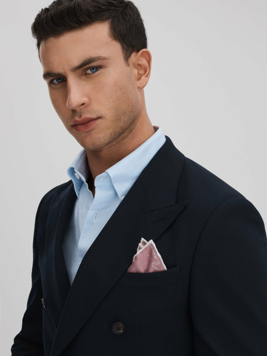 Polka Dot Silk Pocket Square in Pink Men | Reiss