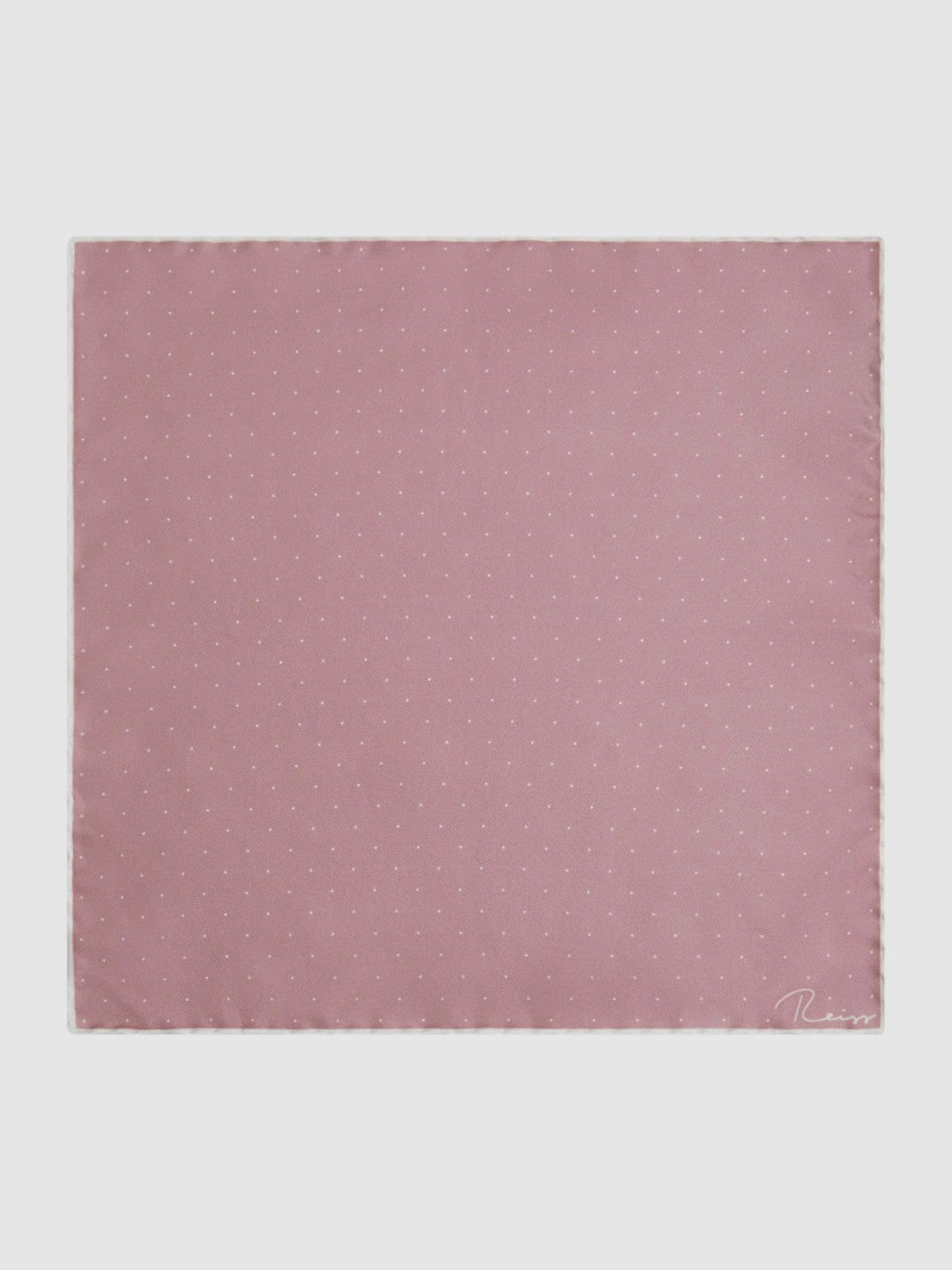 Polka Dot Silk Pocket Square in Pink Men | Reiss