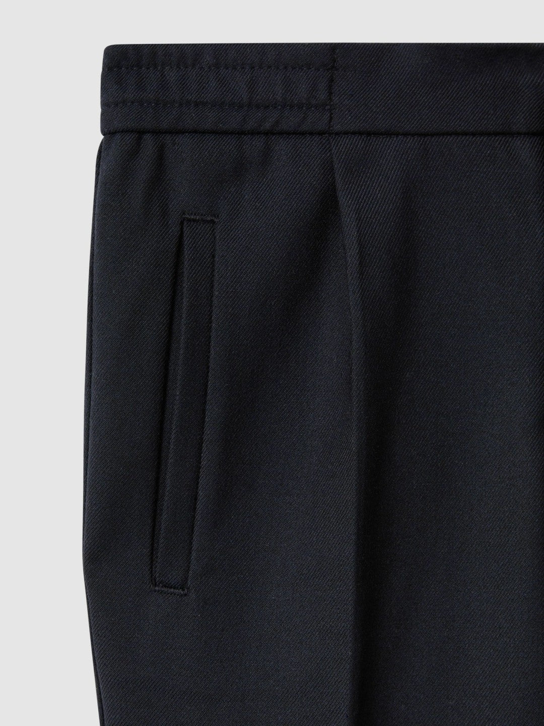 3-9 yrs Relaxed Elasticated Trousers with Turn-Ups in Navy Children & Baby | Reiss