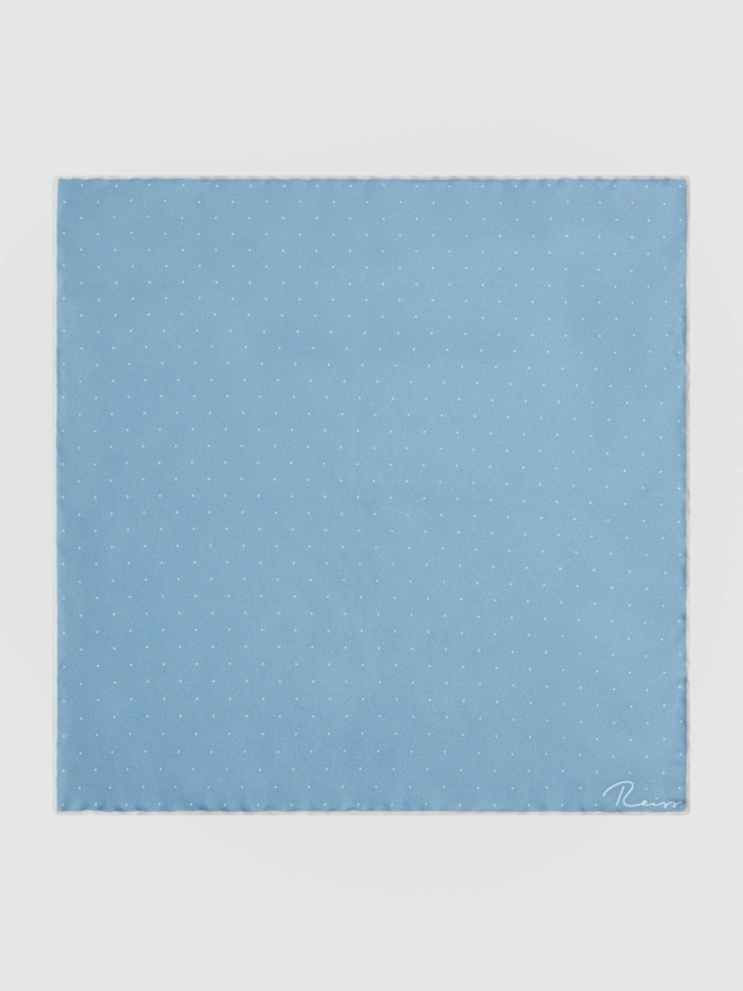 Polka Dot Silk Pocket Square in Blue Men | Reiss