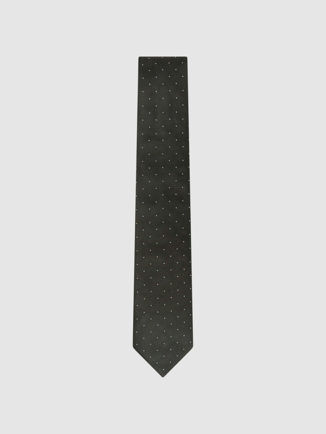 Polka Dot Silk Tie in Dark Green Men | Reiss
