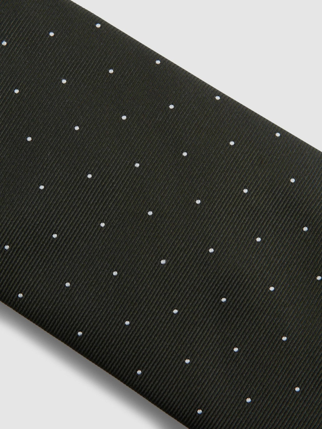 Polka Dot Silk Tie in Dark Green Men | Reiss