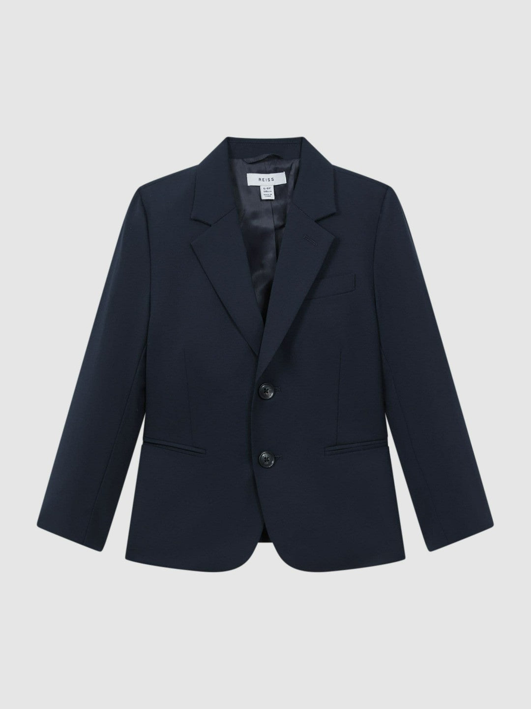 3-9 yrs Wool Blend Single Breasted Blazer in Navy Children & Baby | Reiss