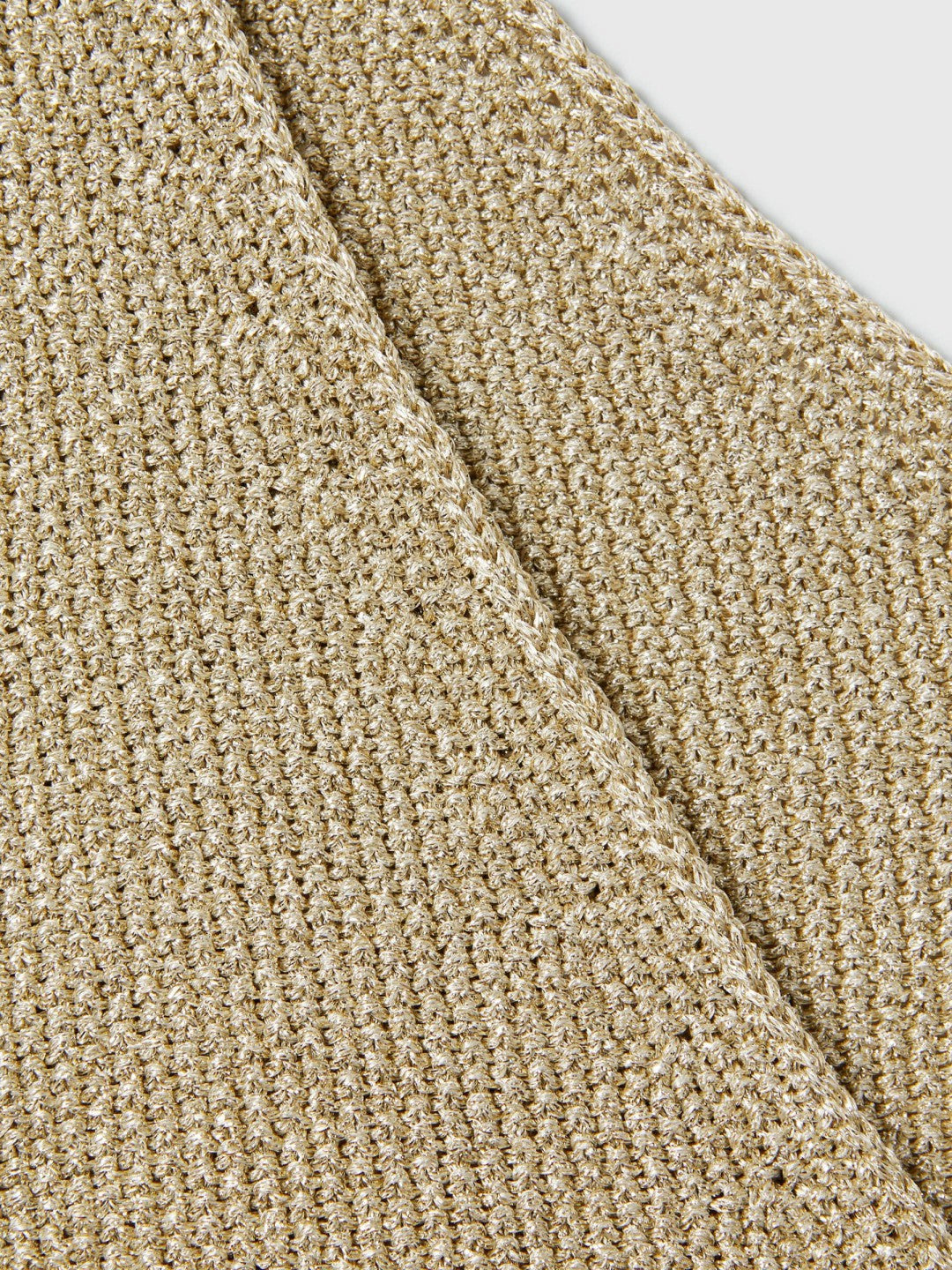 Metallic V-Neck Vest in Gold Women | Reiss