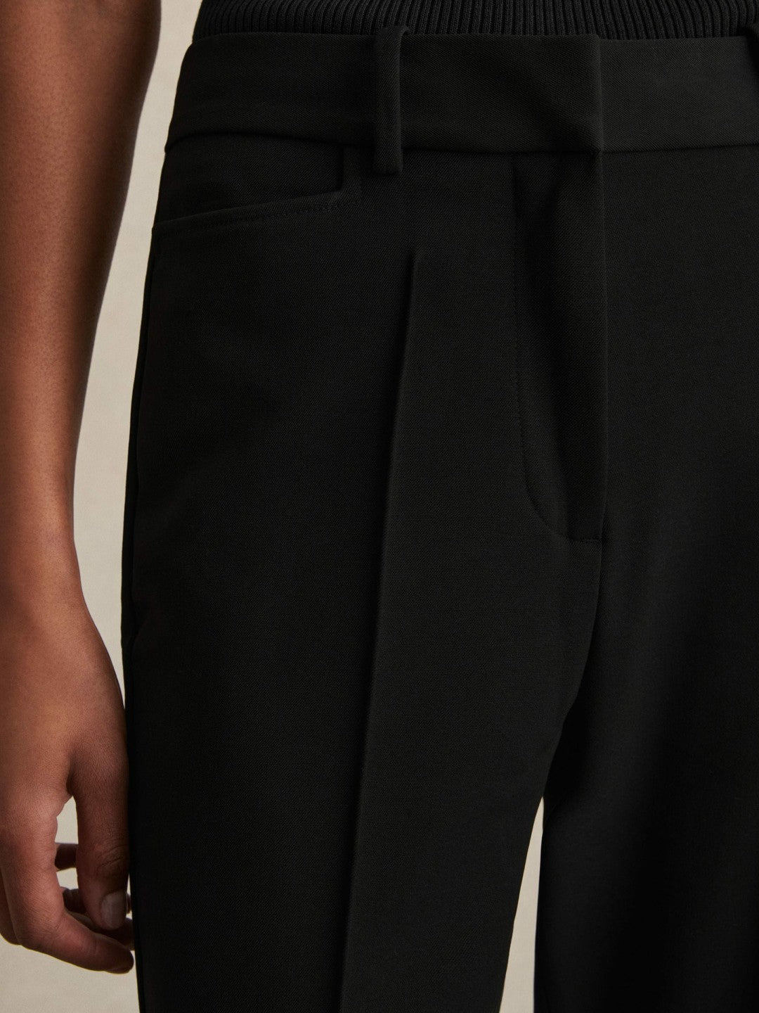Flared Suit Trousers in Black Women | Reiss