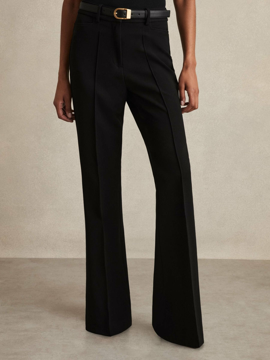 Flared Suit Trousers in Black Women | Reiss