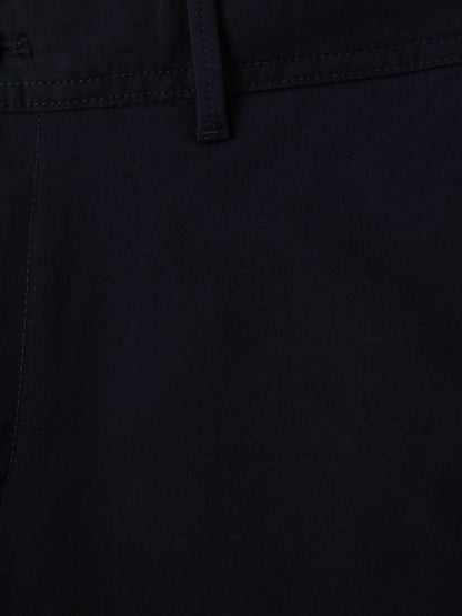 Slim Fit Washed Cotton Blend Chinos in Navy Men | Reiss