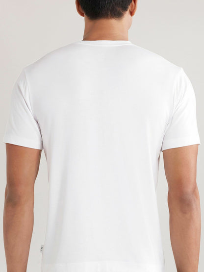 CHÉ Studios Crew Neck T-Shirt with TENCEL™ Fibers in White Men | Reiss